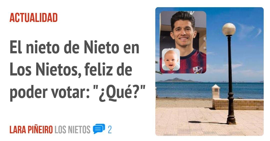 ACTUALIDAD. El nieto de Nieto en Los Nietos, feliz de poder votar: "¿Qué?"