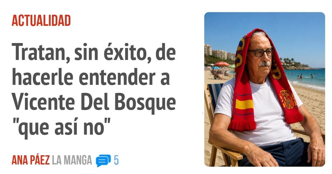 ACTUALIDAD. Tratan, sin éxito, de hacerle entender a Vicente Del Bosque "que así no"