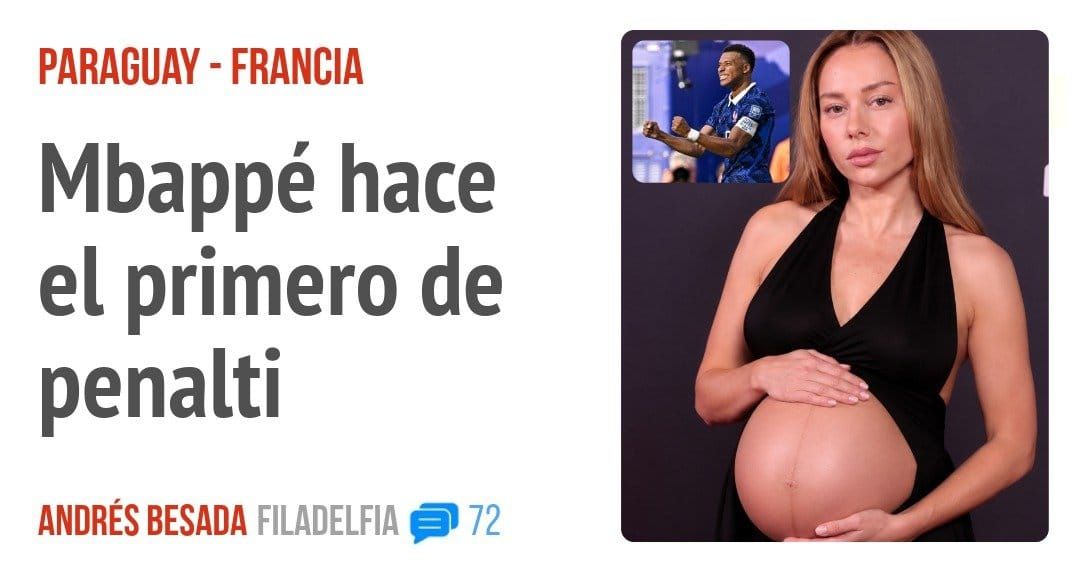 PARAGUAY - FRANCIA. Mbappé hace el primero de penalti