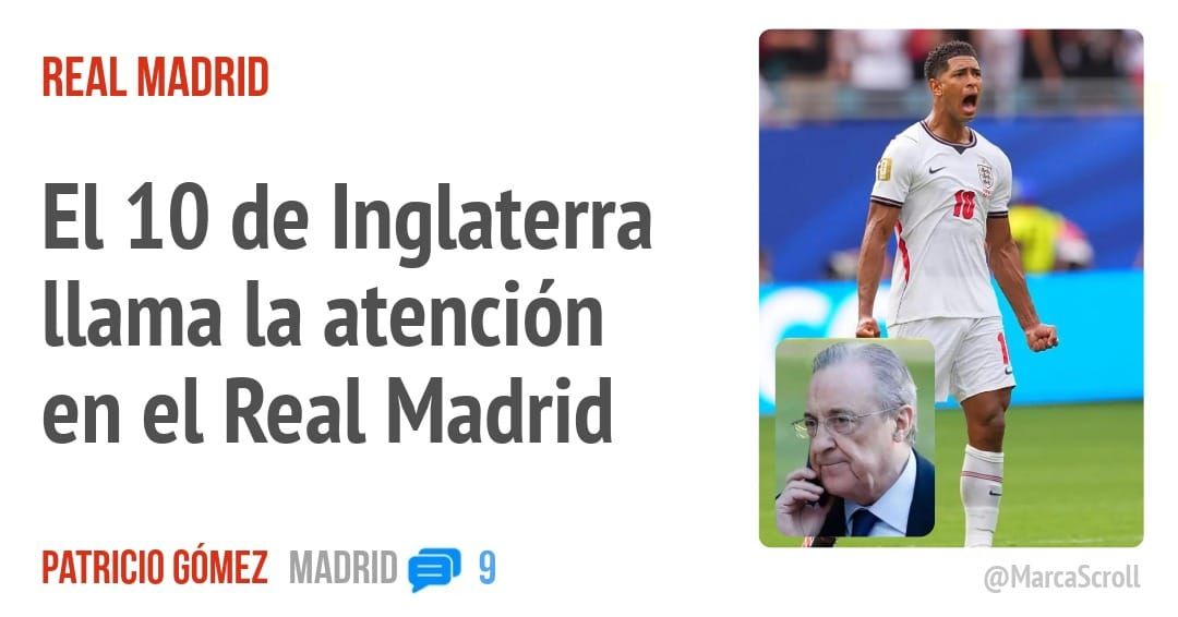 REAL MADRID. El 10 de Inglaterra llama la atención en el Real Madrid