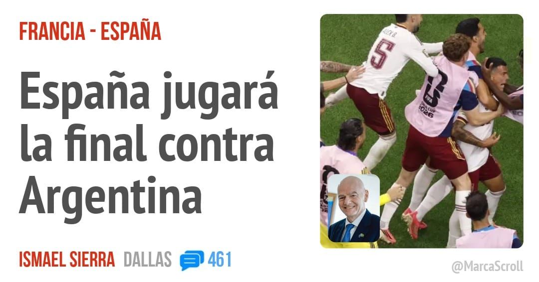 FRANCIA - ESPAÑA. España jugará la final contra Argentina