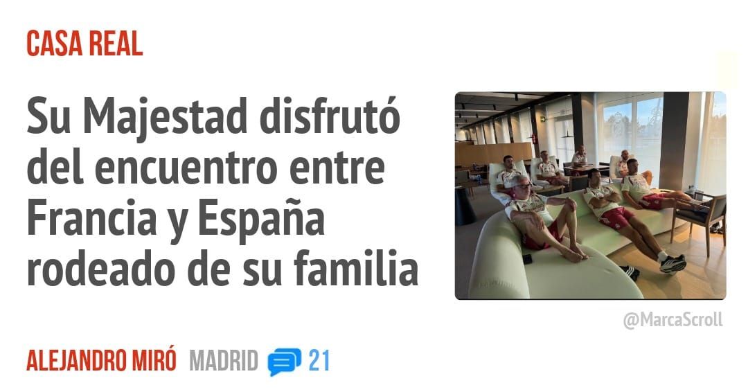 CASA REAL. Su Majestad disfrutó del encuentro entre Francia y España rodeado de su familia