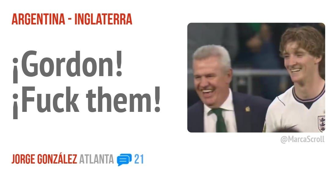 ARGENTINA - INGLATERRA. iGordon! iFuck them!