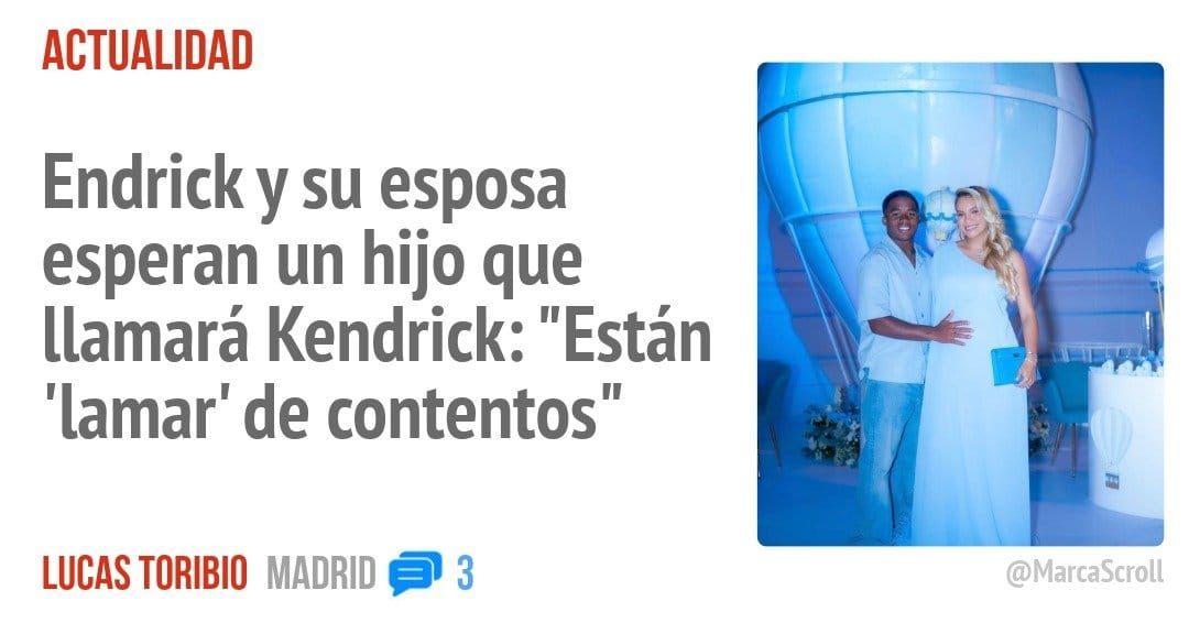 ACTUALIDAD. Endrick y su esposa esperan un hijo que llamará Kendrick: "Están 'Lamar' de contentos"