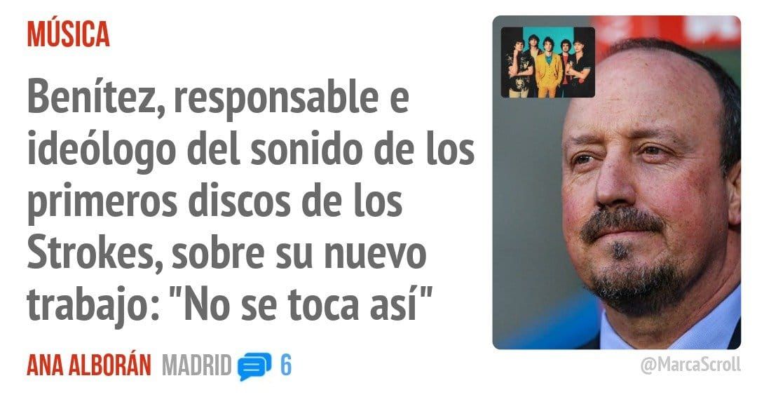 Benítez, responsable e. ideólogo del sonido de los primeros discos de los Strokes, sobre su nuevo trabajo: "No se toca así"