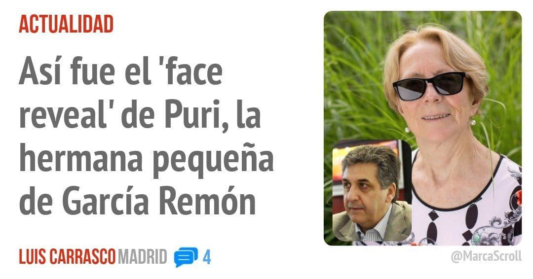 ACTUALIDAD. Así fue el 'face reveal' de Puri, la hermana pequeña de García Remón