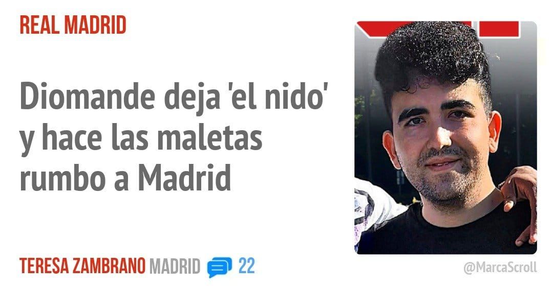 REAL MADRID. Diomande deja 'el nido' y hace las maletas rumbo a Madrid