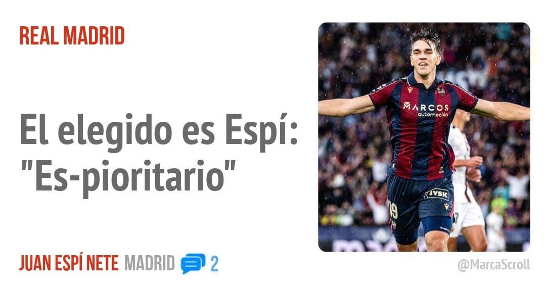 REAL MADRID. El elegido es Espí: "Es-pioritario"