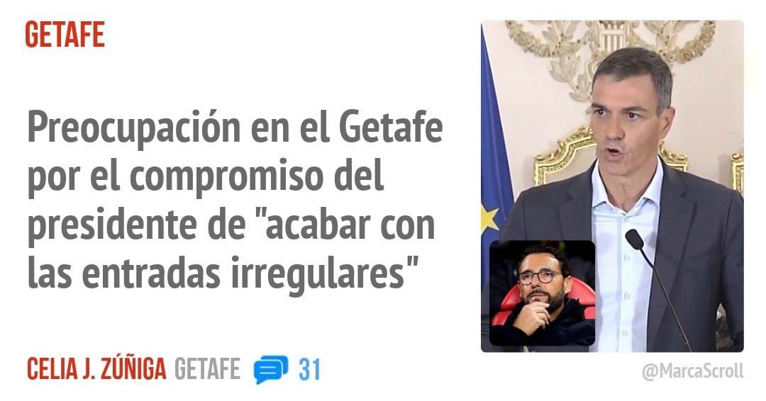 GETAFE. Preocupación en el Getafe por el compromiso del presidente de "acabar con las entradas irregulares"
