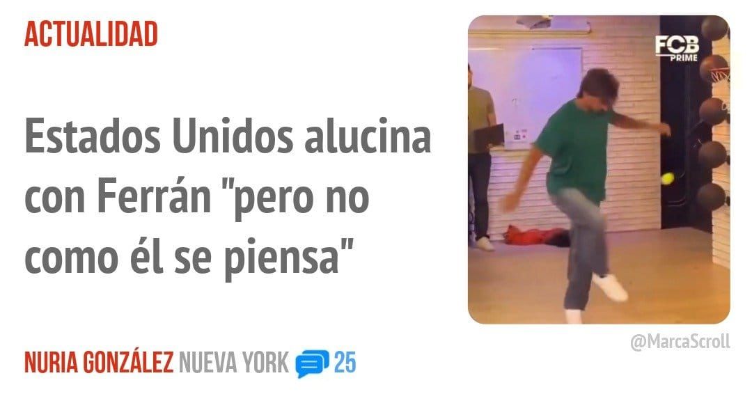 ACTUALIDAD. Estados Unidos alucina con Ferrán "pero no como él se piensa"