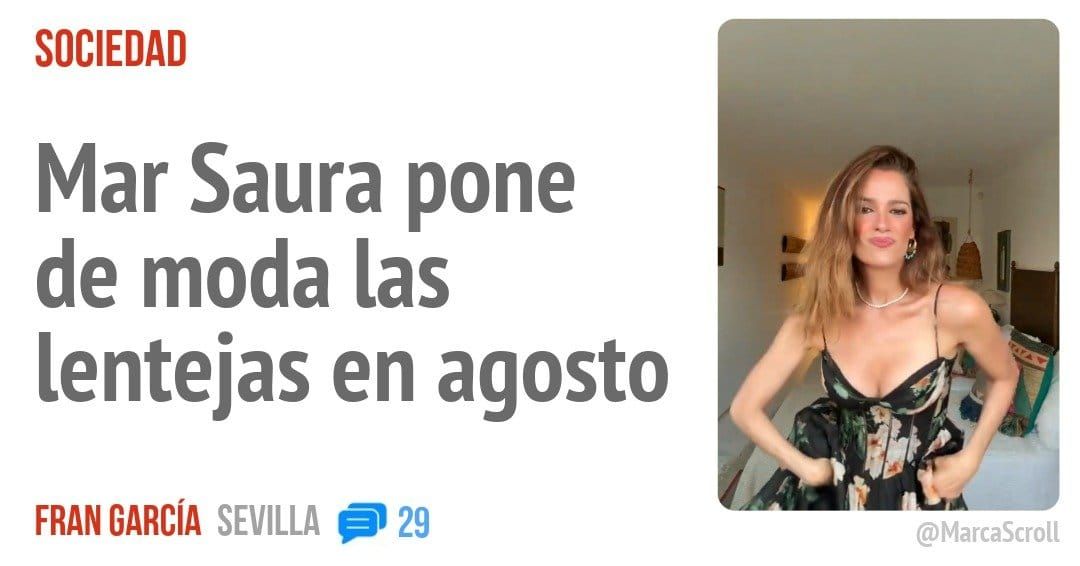 SOCIEDAD. Mar Saura pone de moda las lentejas en agosto