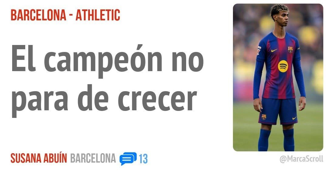 BARCELONA - ATHLETIC. El campeón no para de crecer
