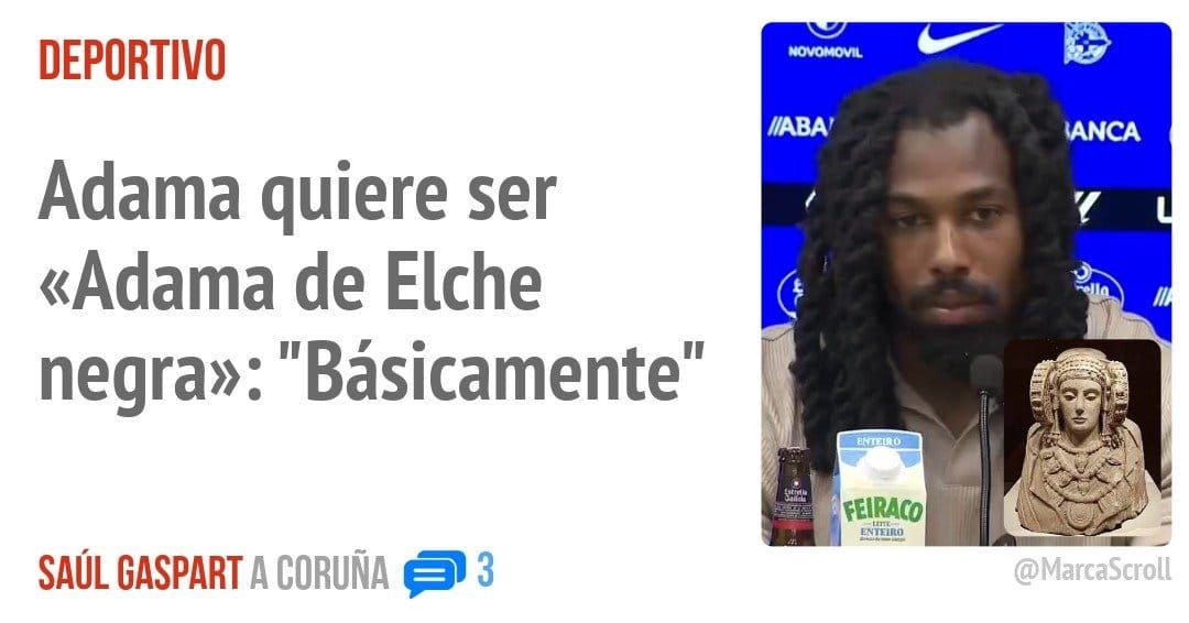 DEPORTIVO. Adama quiere ser «Adama de Elche negra»: "Básicamente"