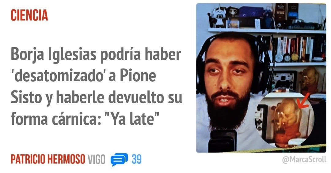 CIENCIA. Borja Iglesias podría haber 'desatomizado' a Pione Sisto y haberle devuelto su forma cárnica: "Ya late"