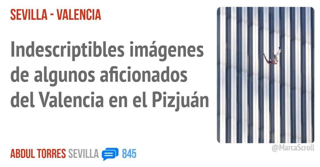 SEVILLA - VALENCIA. Indescriptibles imágenes de algunos aficionados del Valencia en el Pizjuán
