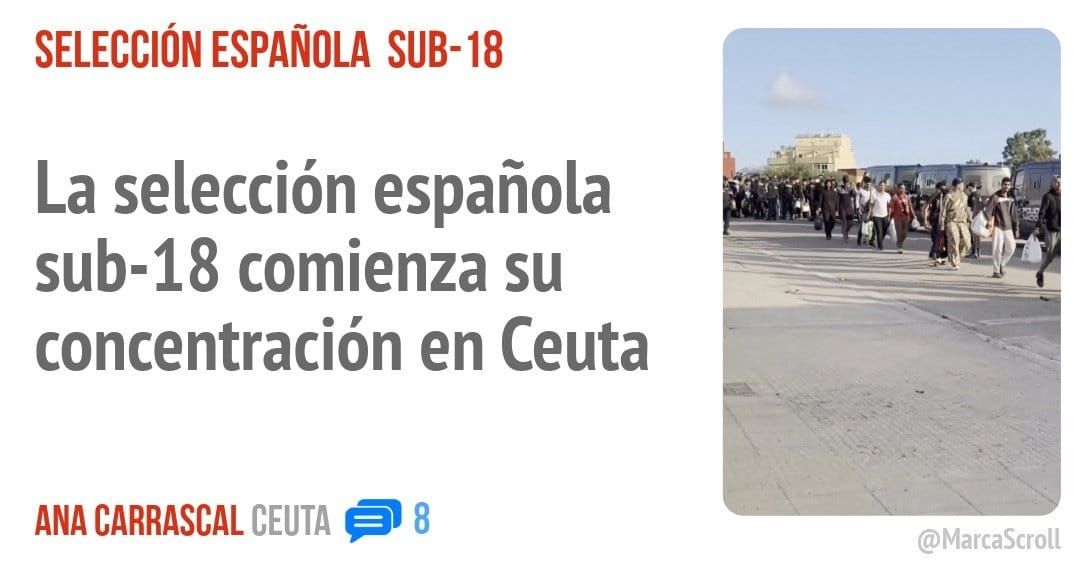 SELECCIÓN ESPAÑOLA SUB-18. La selección española sub-18 comienza su concentración en Ceuta