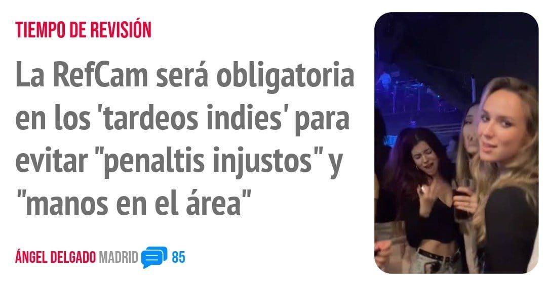 TIEMPO DE REVISIÓN. La RefCam será obligatoria en los 'tardeos indies' para evitar "penaltis injustos" y "manos en el área"