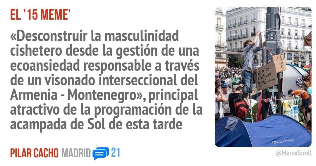 EL '15 MEME'. «Desconstruir la masculinidad cishetero desde la gestión de una ecoansiedad responsable a través de un visonado Interseccional del Armenia - Montenegro», principal atractivo de