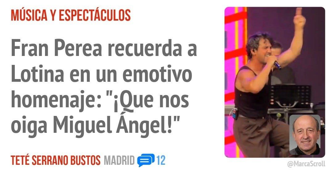 Fran Perea recuerda a Lotina en un emotivo homenaje: "iQue nos oiga Miguel Ángel!"
