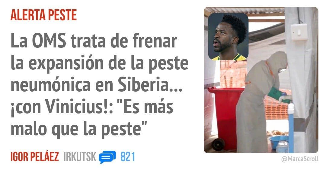 ALERTA PESTE. La OMS trata de frenar la expansión de la peste neumónica en Siberia... icon Vinicius!: "Es más malo que la peste"