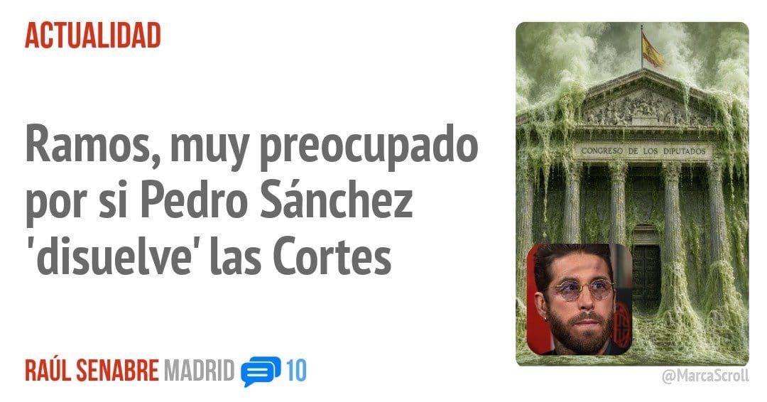 ACTUALIDAD. Ramos, muy preocupado por si Pedro Sánchez 'disuelve' las Cortes