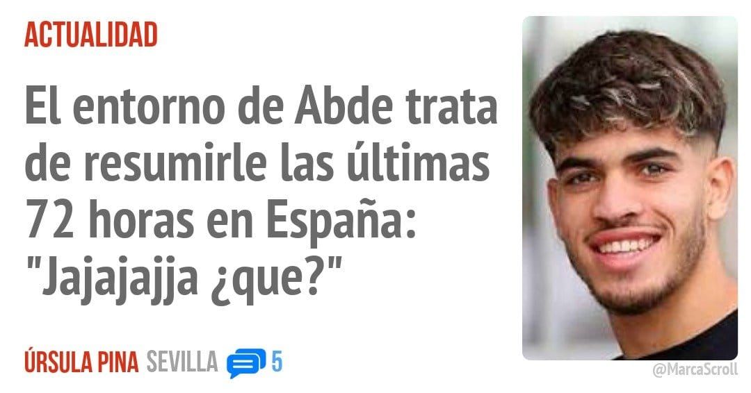 ACTUALIDAD. El entorno de Abde trata de resumirle las últimas 72 horas en España: "Jajajajja ¿que?"