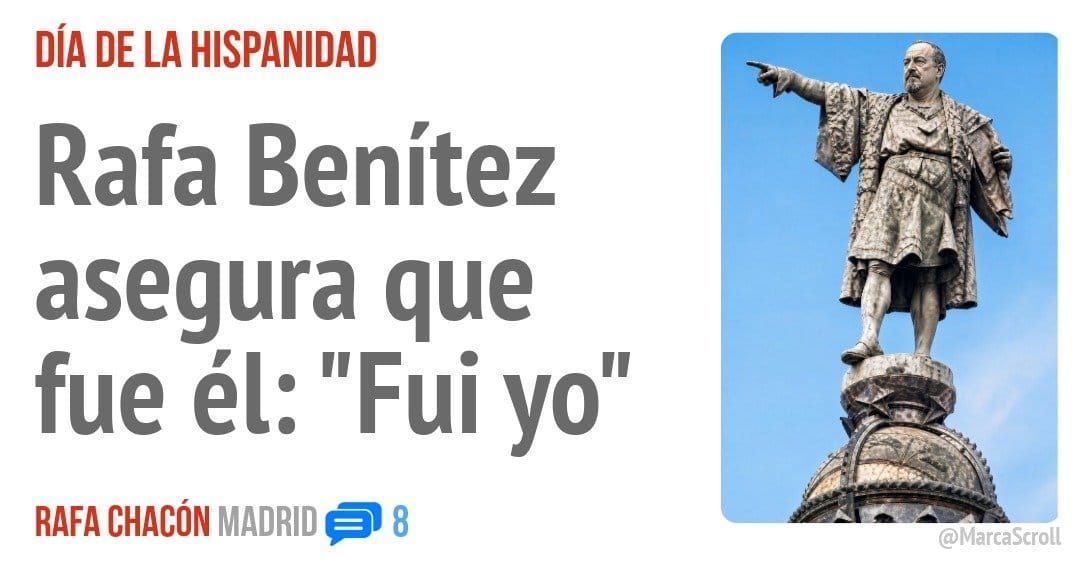 DÍA DE LA HISPANIDAD. Rafa Benítez asegura que