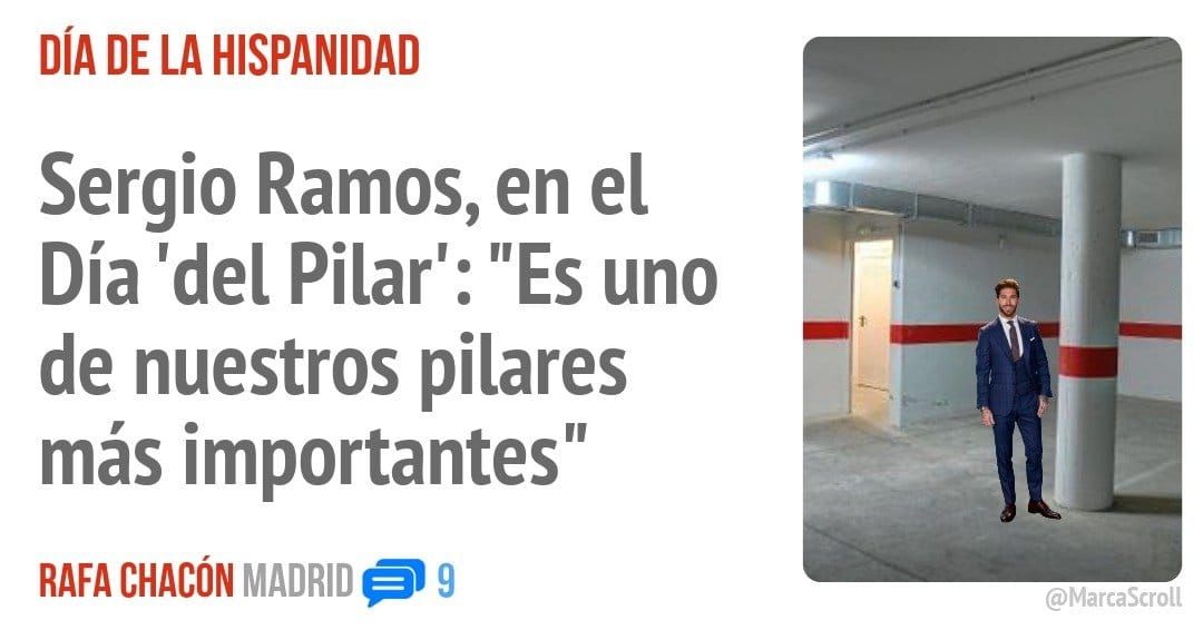 DÍA DE LA HISPANIDAD. Sergio Ramos, en el Día 'del Pilar': "Es uno de nuestros pilares más importantes"