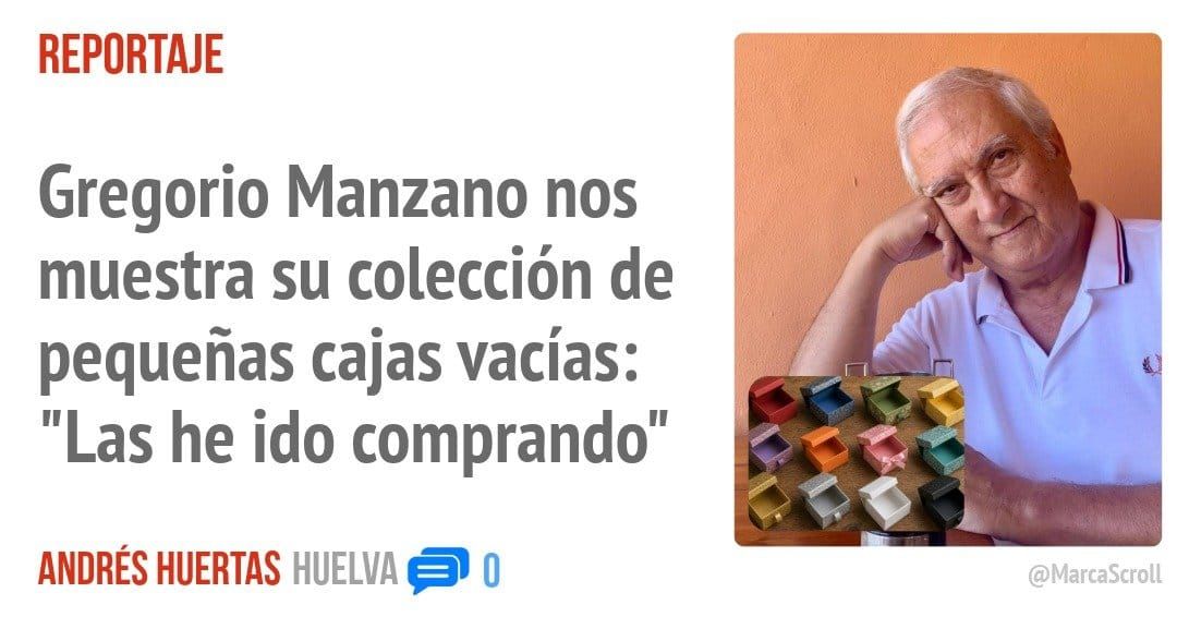 REPORTAJE. Gregorio Manzano nos muestra su colección de pequeñas cajas vacías: "Las he ido comprando"