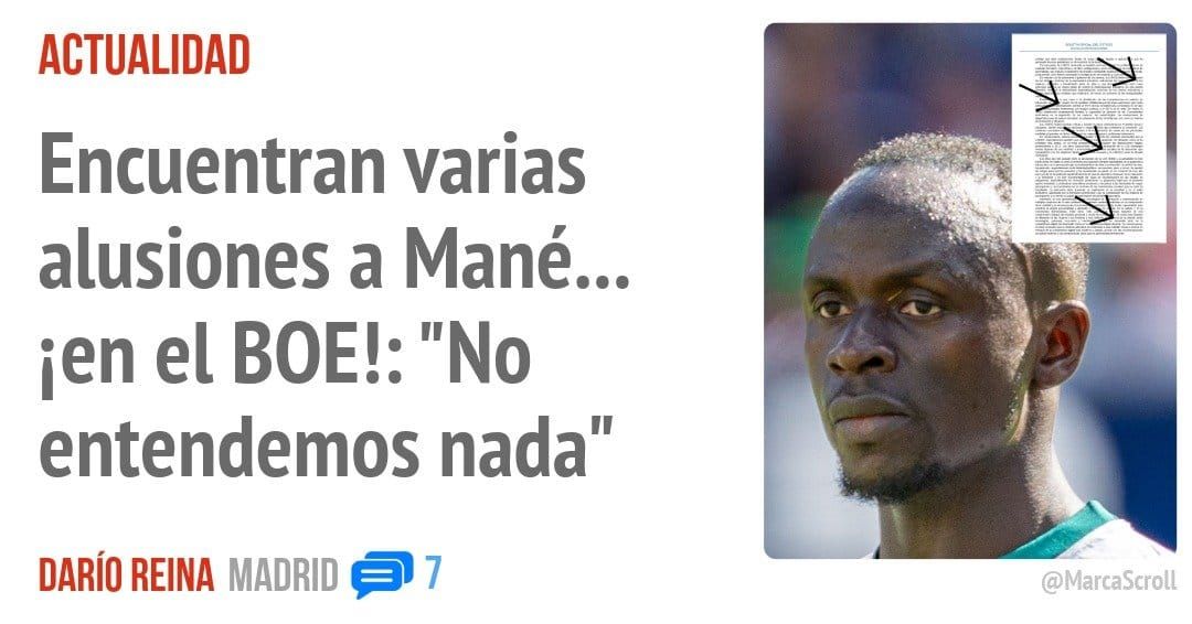 ACTUALIDAD. Encuentran varias alusiones a Mané... entendemos nada"