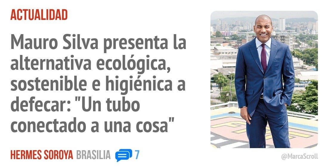 ACTUALIDAD. Mauro Silva presenta la alternativa ecológica, sostenible e higiénica a defecar: "Un tubo conectado a una cosa"