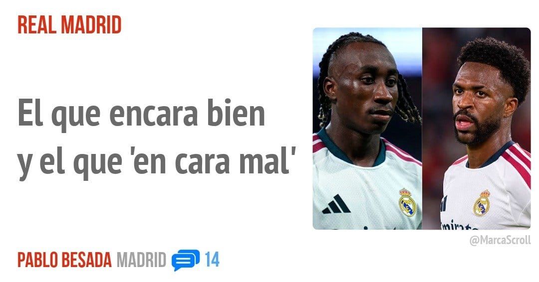 REAL MADRID. El que encara bien yel que 'en cara mal'