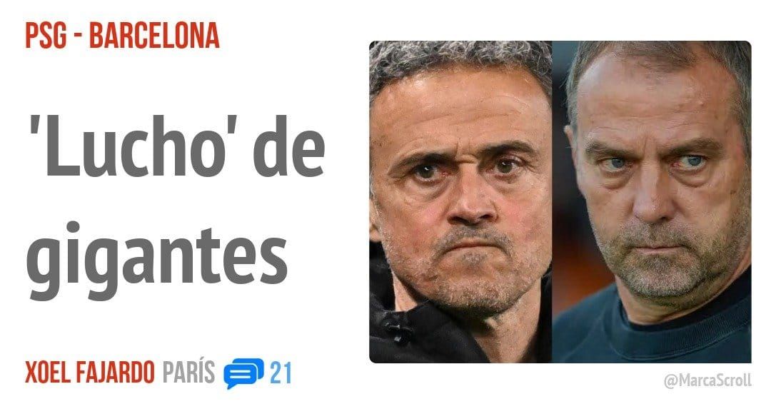 PSG - BARCELONA. 'Lucho' de gigantes