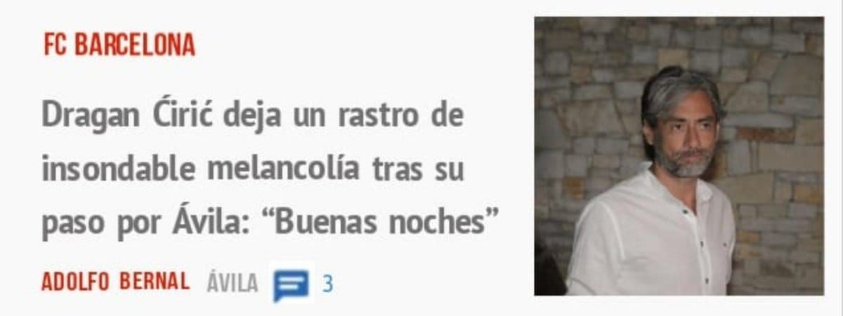 Dragan Cirié deja un rastro de insondable melancolía tras su paso por Ávila: "Buenas noches"