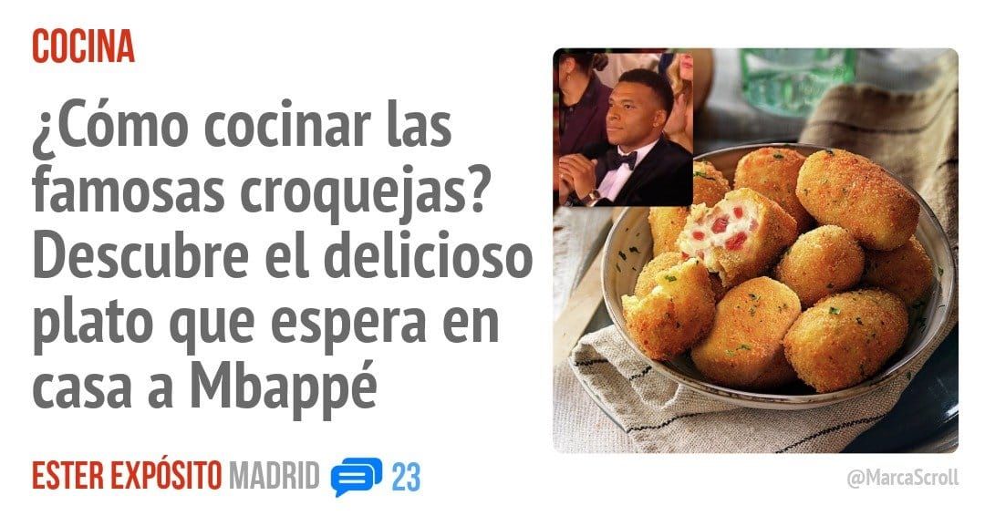 COCINA. ¿Cómo cocinar las famosas croquejas? Descubre el delicioso plato que espera en casa a Mbappé