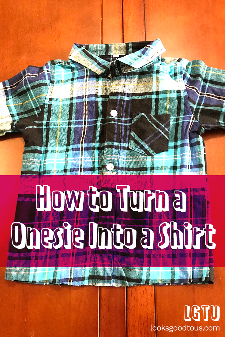 How to Quickly Turn a Kids Onesie into a T-Shirt