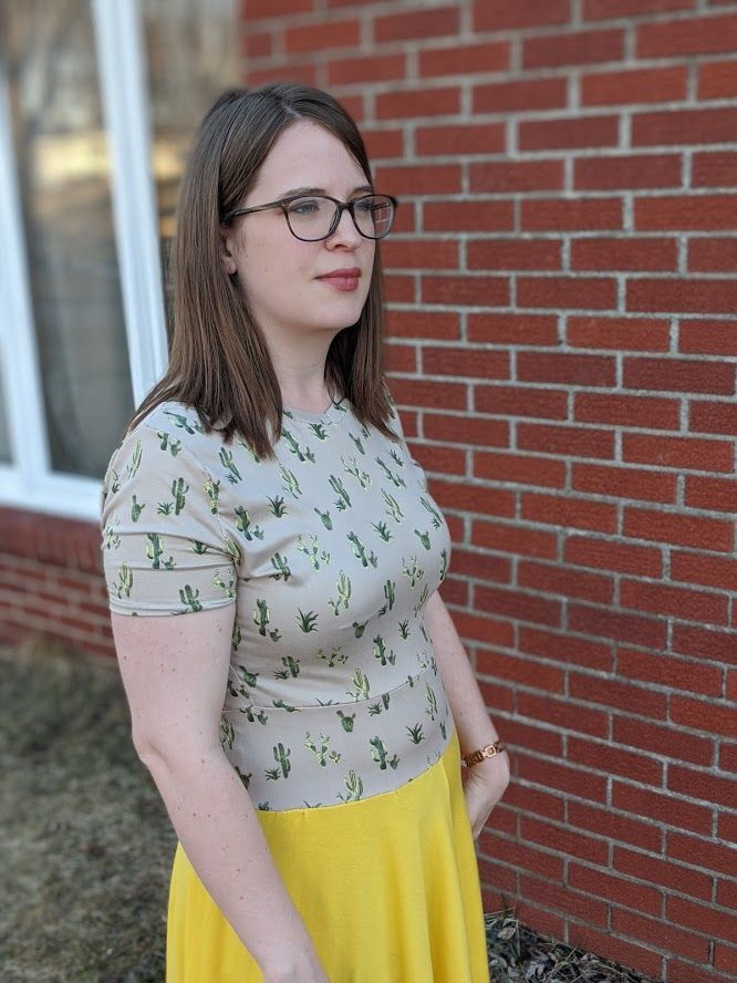 Recycling a Skirt into a Dress