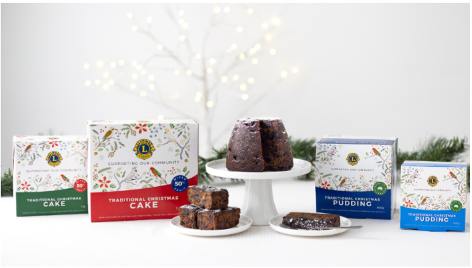 Lions Christmas Cakes Now on Sale