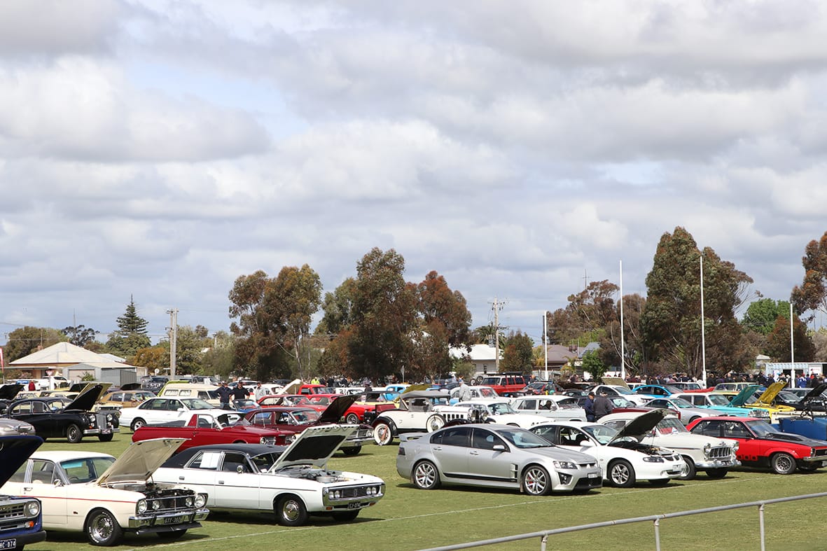 A selection of the remarkable vehicles on display at Birchip’s Show ’n’ Shine.