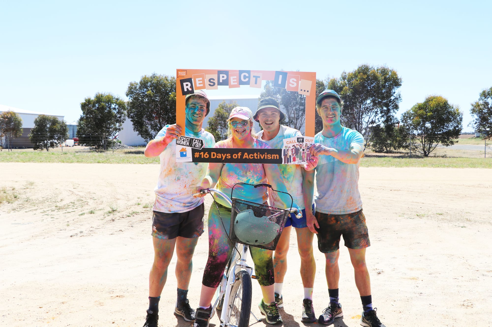 Bill Lee, Tess Lee, Lachie Makin, Harry Wilson, at Tchum Lake.