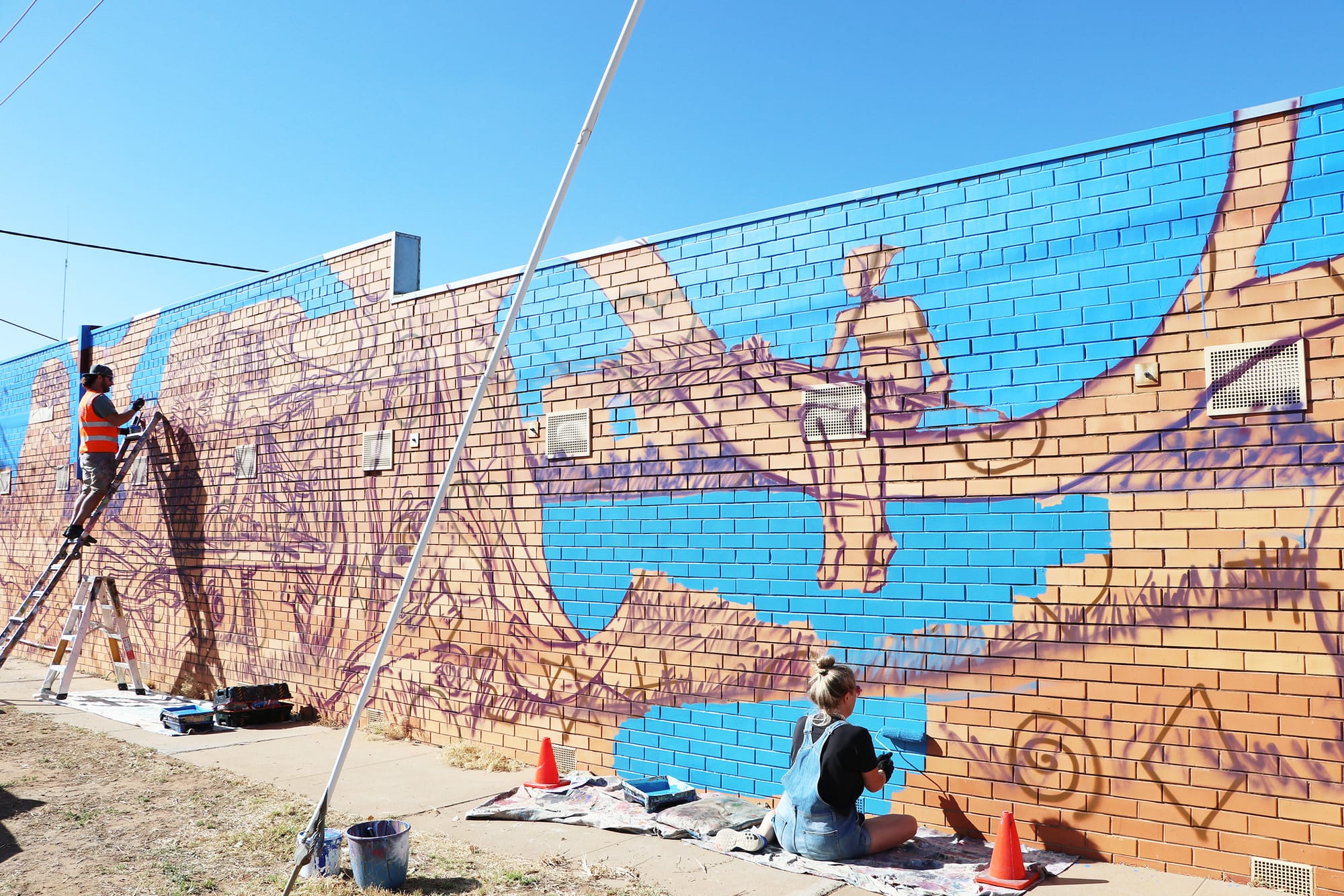 Birchip Murals Taking Shape