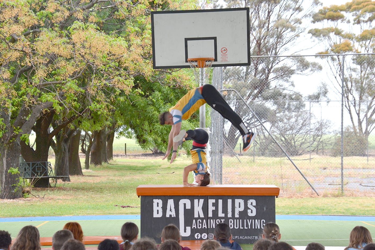 Backflips Against Bullying Back at Donald High School