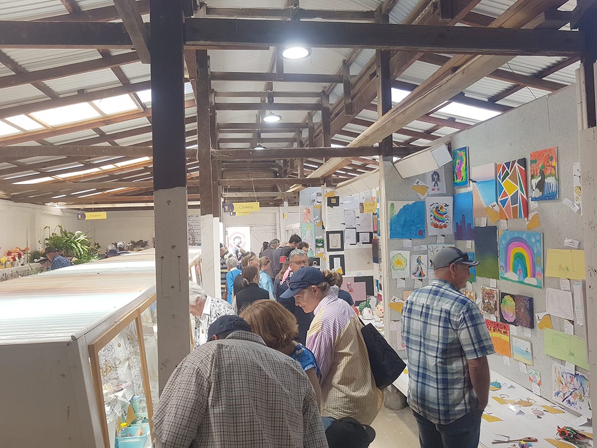 There was quite a steady crowd moving through the pavilion, which displayed the local skill and talent of many in a wide range of categories.