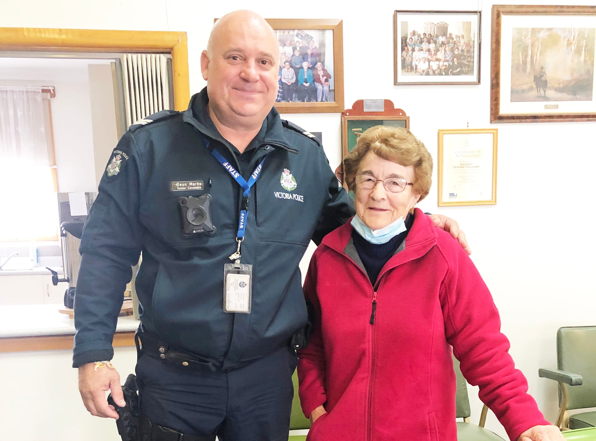 Probians Welcome Visit from Police