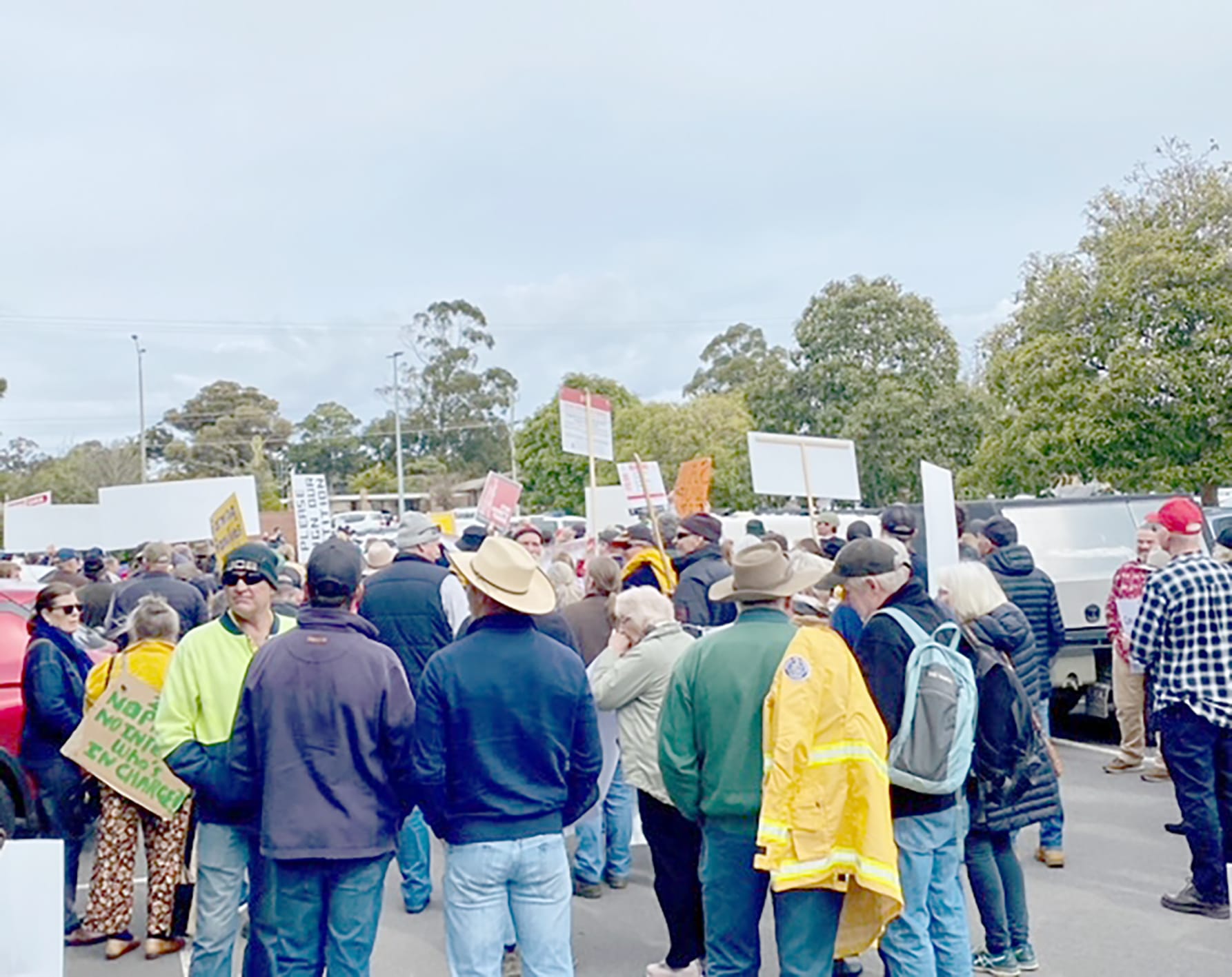Rally-goers.
