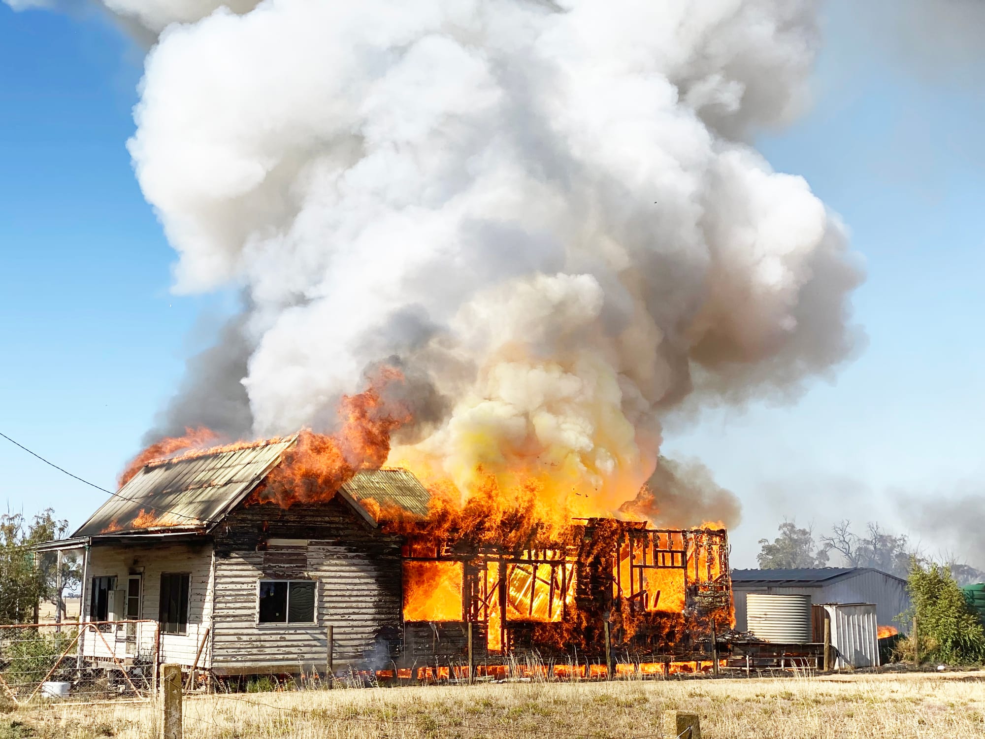 Fire Destroys Watchem Home