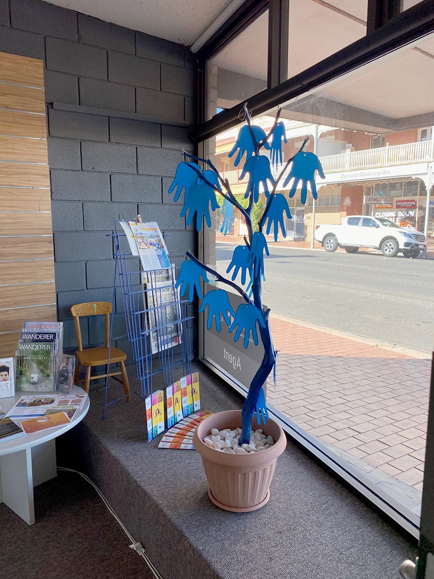 Donald Neighbourhood House’s “Blue Tree”.