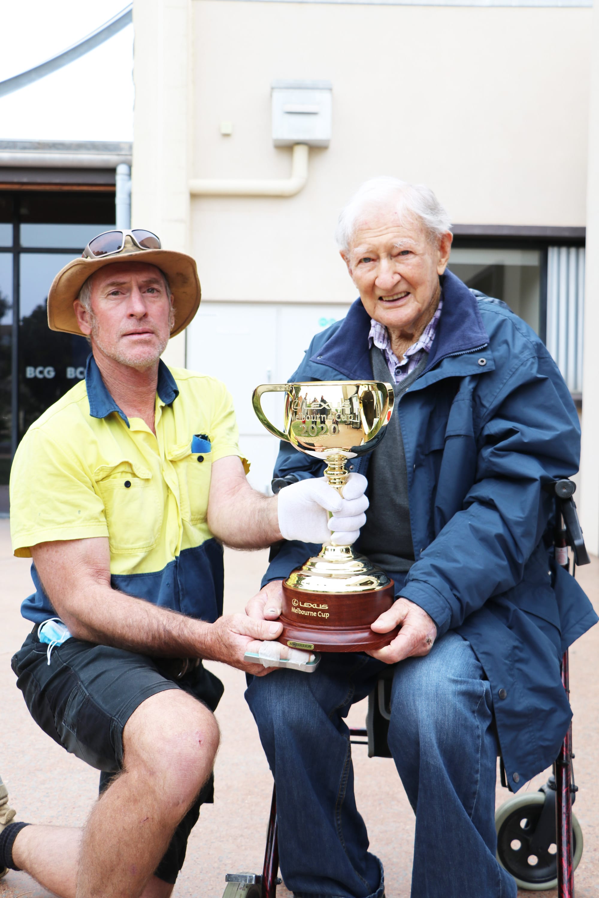 Chris and John Colbert (the last surviving member of the Watchem Race Club).