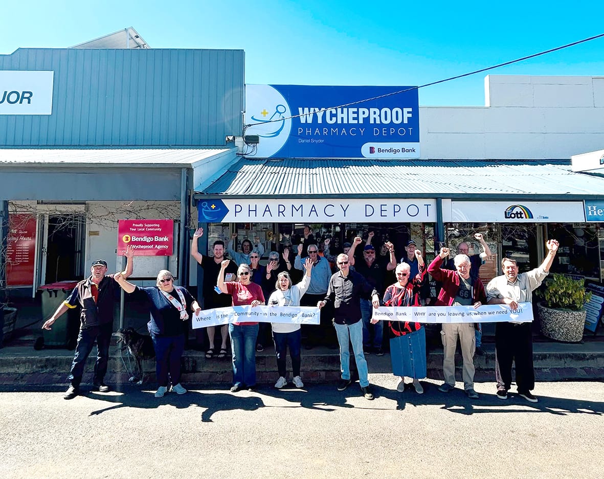 A small community with a big voice calls for rethink on Bendigo Bank agency closure: Wycheproof Asks, “Why?”