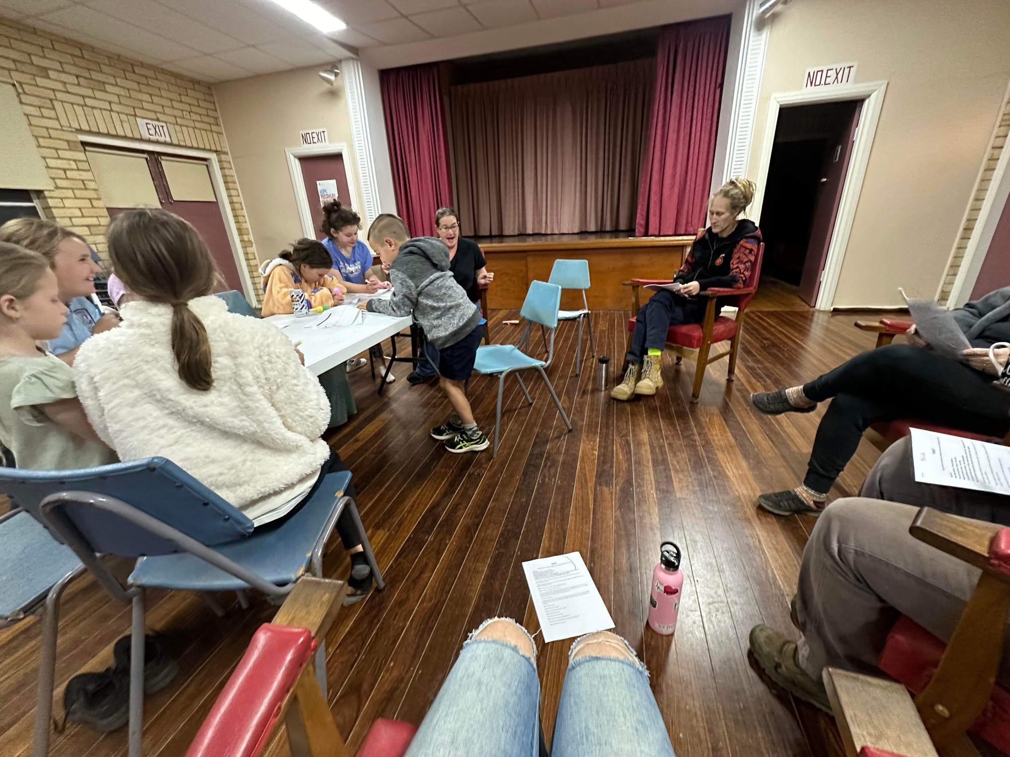 The first brainstorming session, where members of the Corack Performing Arts Project worked  together to bring an idea to life. 